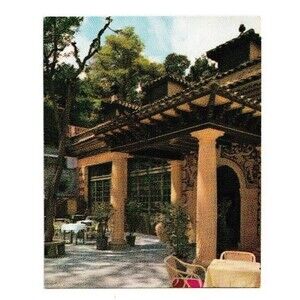 VTG Restaurant FONT DEL GAT Final Calle Lerida Montjuich Barcelona RARE Postcard